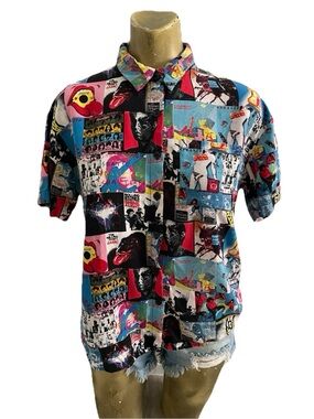 The ROLLING STONES Official Licensed Record ALBUM COVER Art Print SHIRT Size S